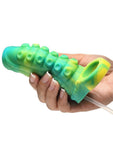 Creature Cocks Tentacle Squirting Silicone Penis Enhancer - Green/Yellow