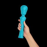 FemmeFunn Ultra Wand XL Rechargeable Flexible Textured Silicone Vibrator Turquoise