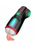 Masturs Raven Shadow Sinner Rechargeable Multi Function Masturbator - Black