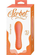 Sorbet Orange Gaze Rechargeable Silicone Bullet Vibrator - Orange