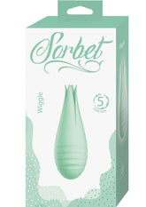 Sorbet Wiggle Rechargeable Silicone Bullet Vibrator - Mint Green