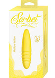 Sorbet Mellow Yellow Rechargeable Silicone Bullet Vibrator - Yellow