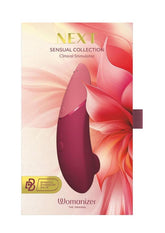 Womanizer Next Rechargeable Silicone 3D Pleasure Air Clitoral Stimulator - Bordeaux Red