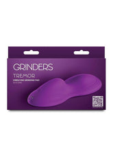 Grinders Tremor App Controlled Rechargeable Silicone Vibrating Dual Motor Pad - Purple
