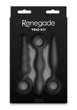 Renegade Trio Kit Silicone Anal Plug Set (3 Piece) - Black