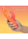 Endless Summer Moonlight Magic Dual Vibe Light-up Rechargeable Silicone Massager - Orange
