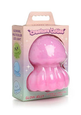 Creature Cuties Glow Jelly Licking & Vibrating Rechargeable Silicone Stimulator - Pink