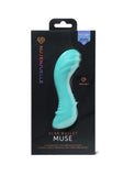 Nu Sensuelle Muse XLR8 Rechargeable Silicone Bullet Vibrator with Heat - Blue