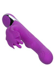 Enchanted Throbbing Butterfly Rechargeable Silicone Vibrator - Purple