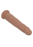 Rechargeable Vibrating & Thrusting Silicone Studs - Caramel