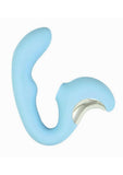 Sky Nimbus G-Spot Finder Rechargeable Silicone Vibrator - Blue