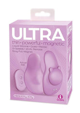Ultra Here Kitty Kitty Rechargeable Silicone Panty Vibe with Remote - Purple