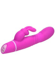 Bang! Thrusting Rechargeable Silicone Rabbit Vibrator - Purple