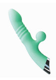 Intruder Thrust Rechargeable Silicone Pleasure Vibrator - Mint