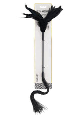 Sex & Mischief Shadow Feather Tickler - Black