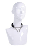 Sex & Mischief Shadow Day Collar - Black/Silver