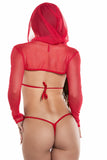 Mesh Hooded Shrug