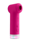 Lovense Fizz Dual-Head Rechargeable Silicone Clitoral Vibrator With Oral-Like Suction & Tapping - Pink/White