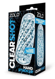 Zolo Hand Stroker Clear Shot - Clear