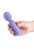 X & O's Adore Rechargeable Silicone Mini Vibrating Wand - Blue