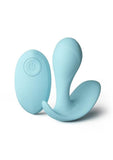 Minnie's Pop Rechargeable Silicone Insertable Panty Vibe with Remote Control - Blue