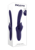 Tongue Twisted Rechargeable Silicone Clitoral Stimulator - Purple