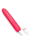 Together Slim Ladyfinger Silicone Rechargeable Vibrator - Pink