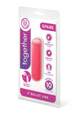 Together Spark Silicone Rechargeable Bullet Vibrator 3in - Pink
