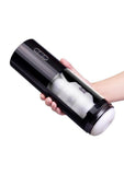 He-Vibe Thrust & Bust Rechargeable Oral Masturbator - Black/Frost