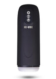 He-Vibe Power Thrust Pro Rechargeable Masturbator - Black/Frost