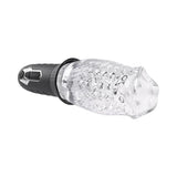 Zero Tolerance Cyclone Vibrating Spinning Hand Held Stroker Rechargeable TPE Black Clear