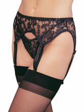 2 PC Lace Garter Belt and Thong Panties
