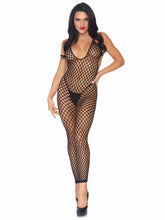 Halter Crochet Net Footless Lingerie Jumpsuit