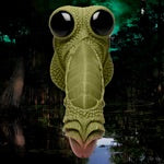 Creature Cocks Swamp Monster Green Scaly Silicone Dildo (DISCONTINUED)