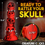 Creature Cocks Doom Silicone Dildo - Red/Black
