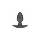 Ouch! Smooth Silicone Anal Plug Small 2.6 in. Gun Metal