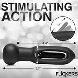 Flickers Bum Flick Flicking & Vibrating Silicone Butt Plug with Remote