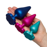 Romp Luster Silicone Anal Plug - Purple/Pink