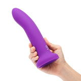 Together Duo Silicone 2-Piece 5.5 in. & 7.75 in. Dildo and Harness Set Purple
