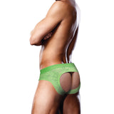Prowler Lace Open Back Brief Neon Green 2XL