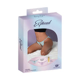 Magic Silk Pheromone Panties Crotchless & Open Back Panty 2-Pack Lilac/Aqua