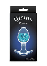 Cosmic Glams Silicone Anal Plug - Medium - Blue
