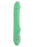 Evolved Full Throttle Rechargeable Warming Vibrator Silicone Mint Green