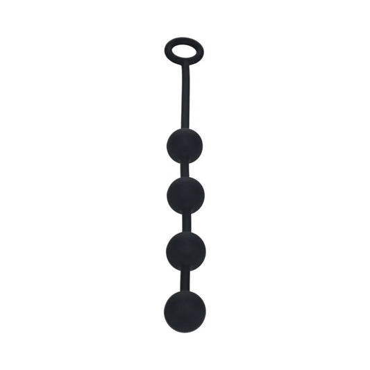 LEVELZ Round Silicone Anal Balls Medium 30mm Black