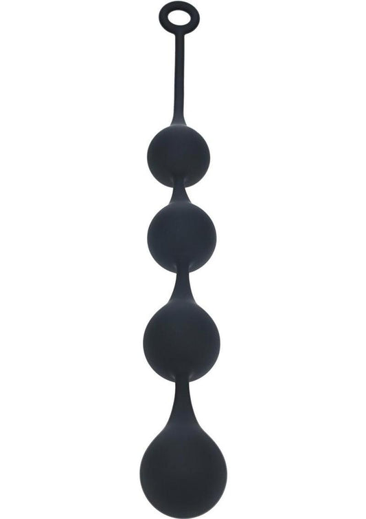 Levelz Waterdrop Silicone Anal Balls - XL 50mm - Black