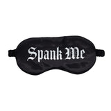 Ouch! Spank Me Printed Mask Satin Black