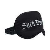 Ouch! Suck Don't Bite Printed Mask Satin Black