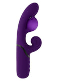 Pleasure Puff Rechargeable Silicone Expandable Rabbit Vibrator - Purple