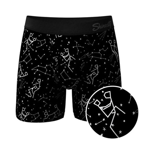 The Big Bang Glow In The Dark Constellation Ball Hammock® Pouch Underwear With Fly