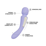 LELO SWITCH Double-Sided Wand Vibrator Lilac